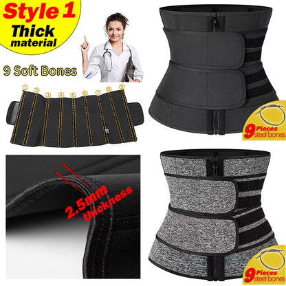 Women Waist Trainer Neoprene Body Shaper Belt Slimming Fajas Belly Reducing Shaper Tummy Sweat Shapewear Workout Shaper Corset