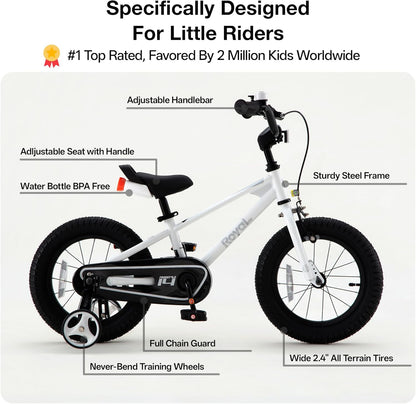 Freestyle Kids Bike for Boys Girls Ages 3-10 Years